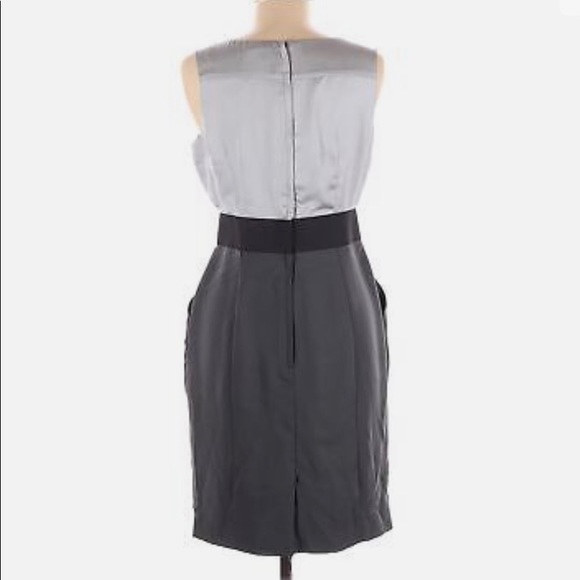 H&M Grey Black Sleeveless Dress Sz 14 B1/29 - Picture 2 of 14